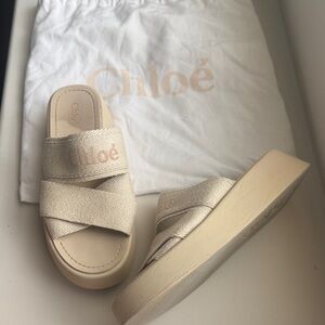 Chloe Cream Sandals
